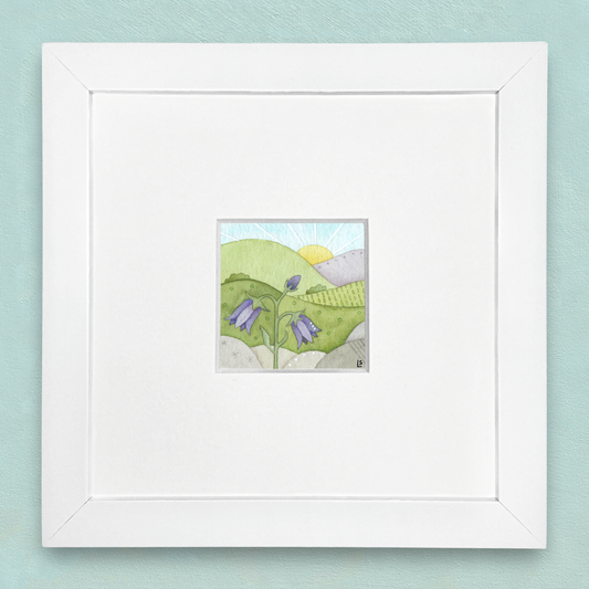 Original Watercolour Painting - Scottish Highlands - Tiny Bluebell