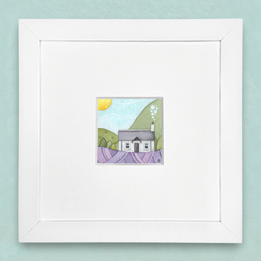 Original Watercolour Painting - Scottish Highlands - Tiny Bothy - East Neuk Beach Crafts