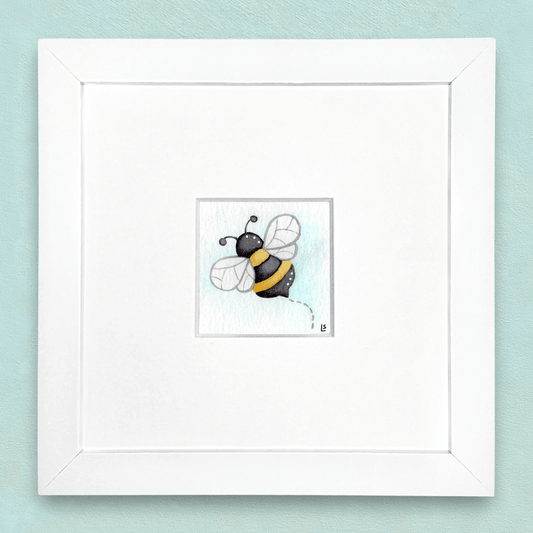 Original Watercolour Painting - Tiny Bee 1 - East Neuk Beach Crafts