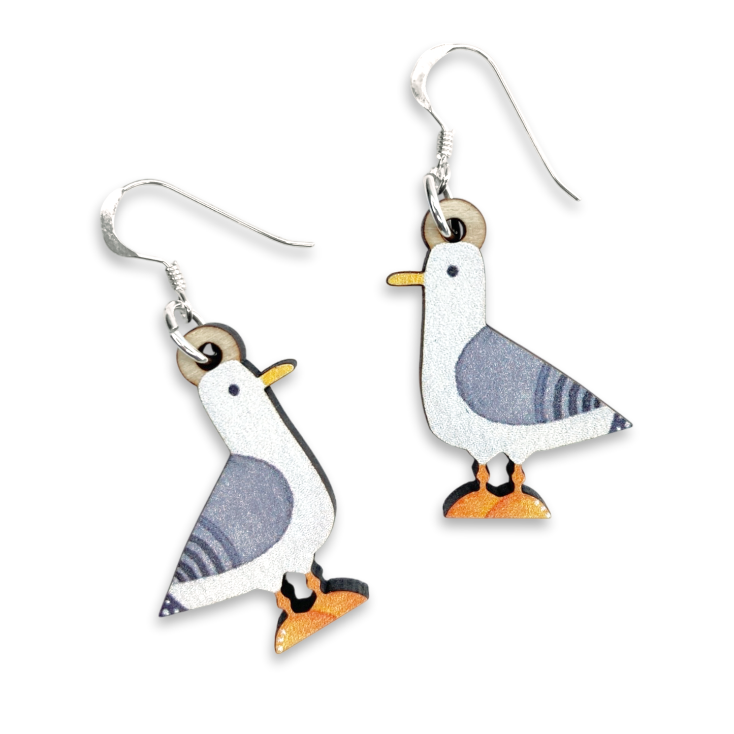Seagull - Wooden Necklace - Maple Wood Seaside Pendant