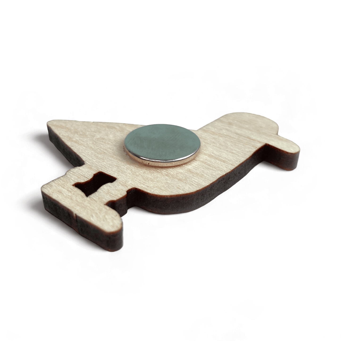 Wooden Seagull Fridge Magnet - Maple Wood - East Neuk Beach Crafts