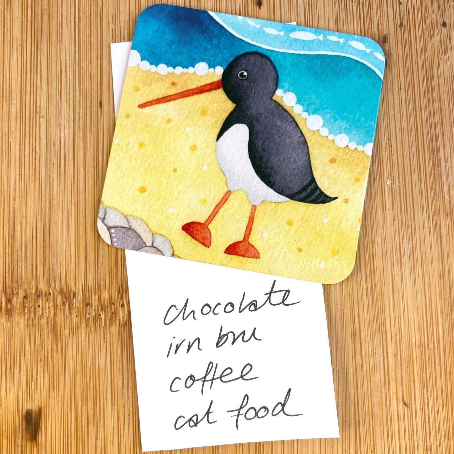 Fridge Magnet - Oystercatcher - Seaside Art - East Neuk Beach Crafts