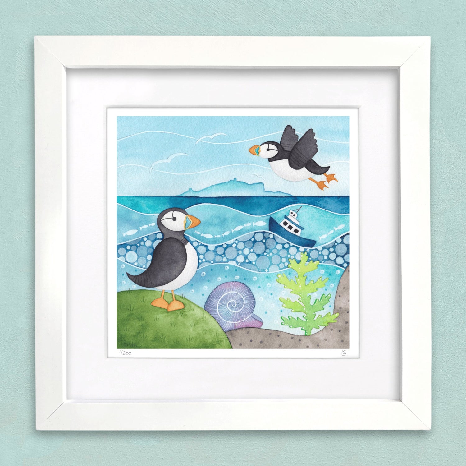 Watercolour Art Prints - East Neuk Beach Crafts