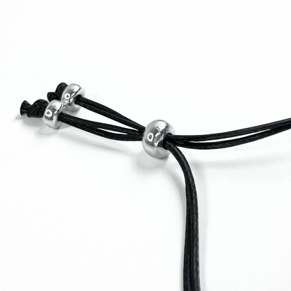 Sea Glass Bracelet - Aqua Green - Black Cord and Aventurine Crystal