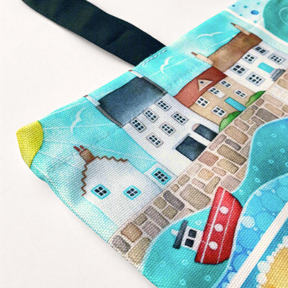 Seaside Shopping Bag - Puffins, Seagull, Seal Tote Bag