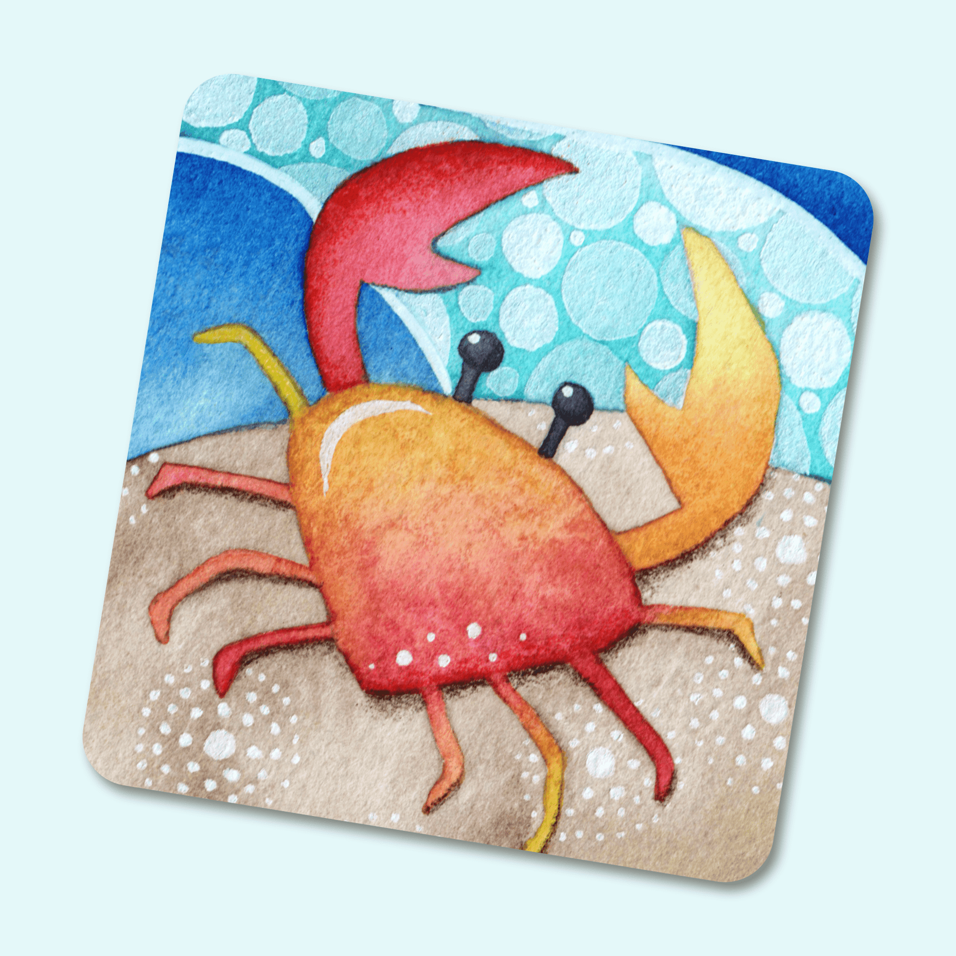 Crab Fridge Magnet - Metal