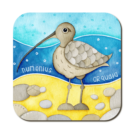 Curlew Coaster - Cute Seaside Animals - East Neuk Beach Crafts