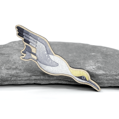 Diving Gannet Fridge Magnet - Wooden Laser Cut - East Neuk Beach Crafts