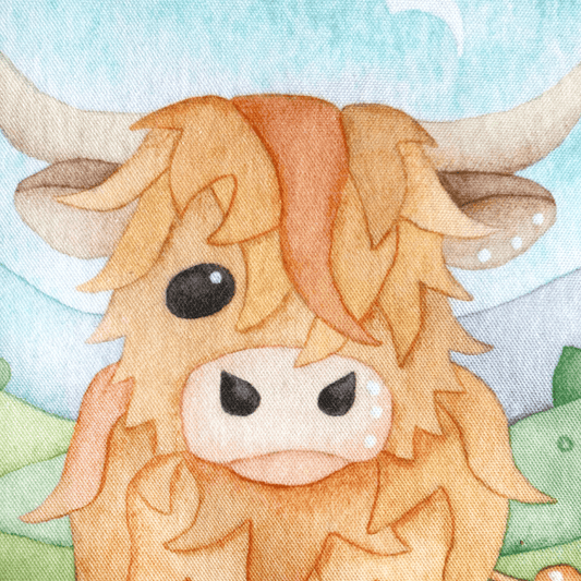 Highland Cow Shopping Bag - Scottish Tote Bag - East Neuk Beach Crafts