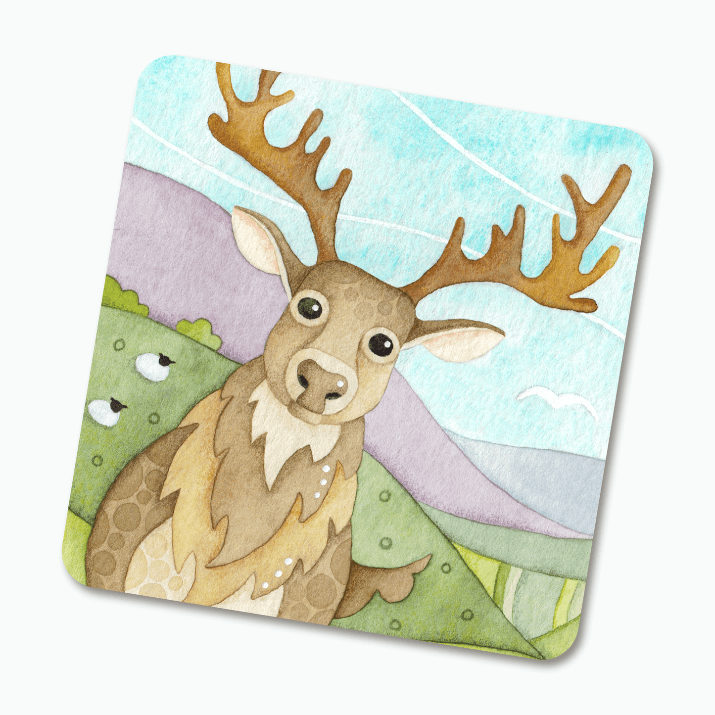 Highland Stag Fridge Magnet - Metal - East Neuk Beach Crafts