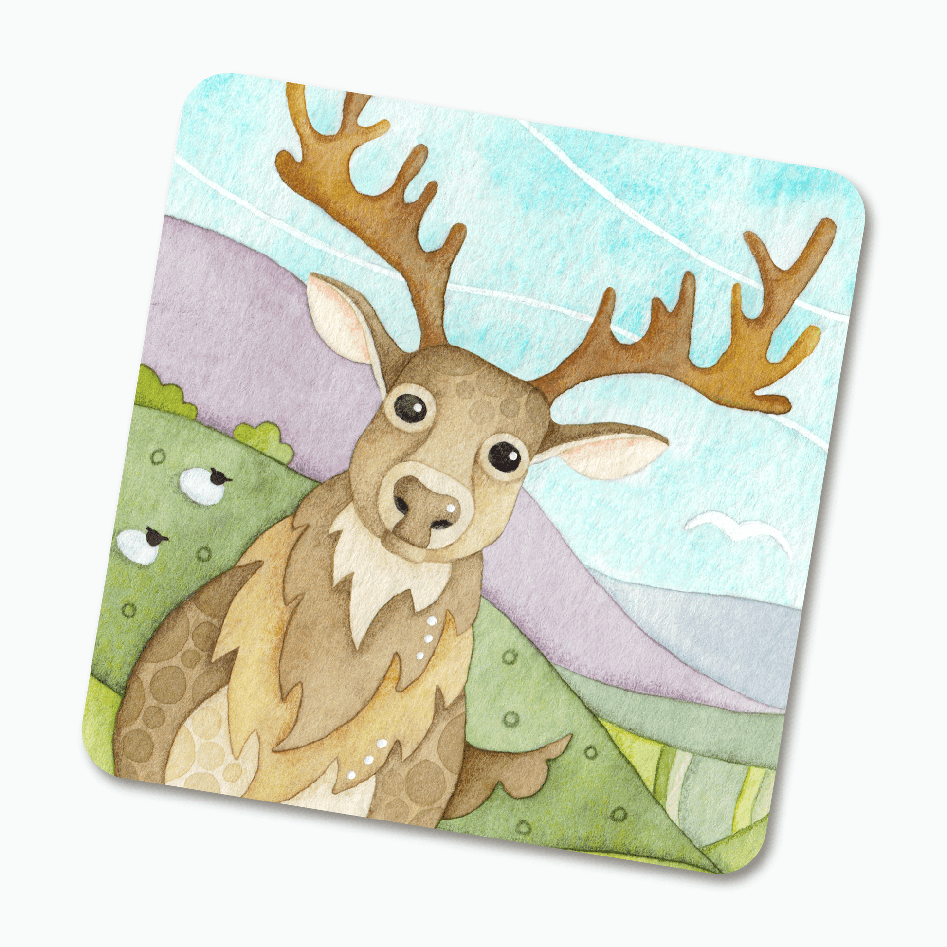 Highland Stag Fridge Magnet - Metal - East Neuk Beach Crafts