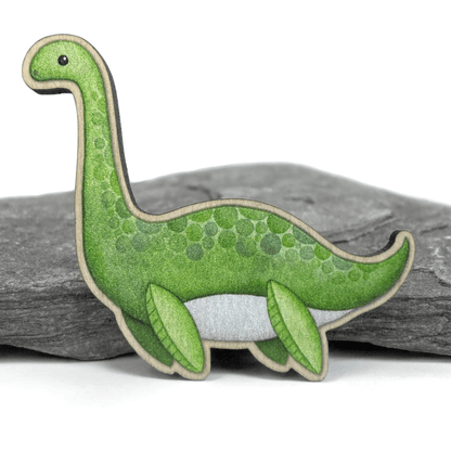 Nessie Fridge Magnet - Loch Ness Monster - Wooden Laser Cut - East Neuk Beach Crafts