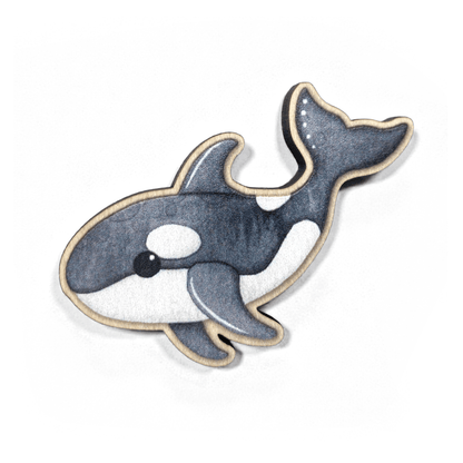 Orca Fridge Magnet - Killer Whale - Wooden Laser Cut - East Neuk Beach Crafts