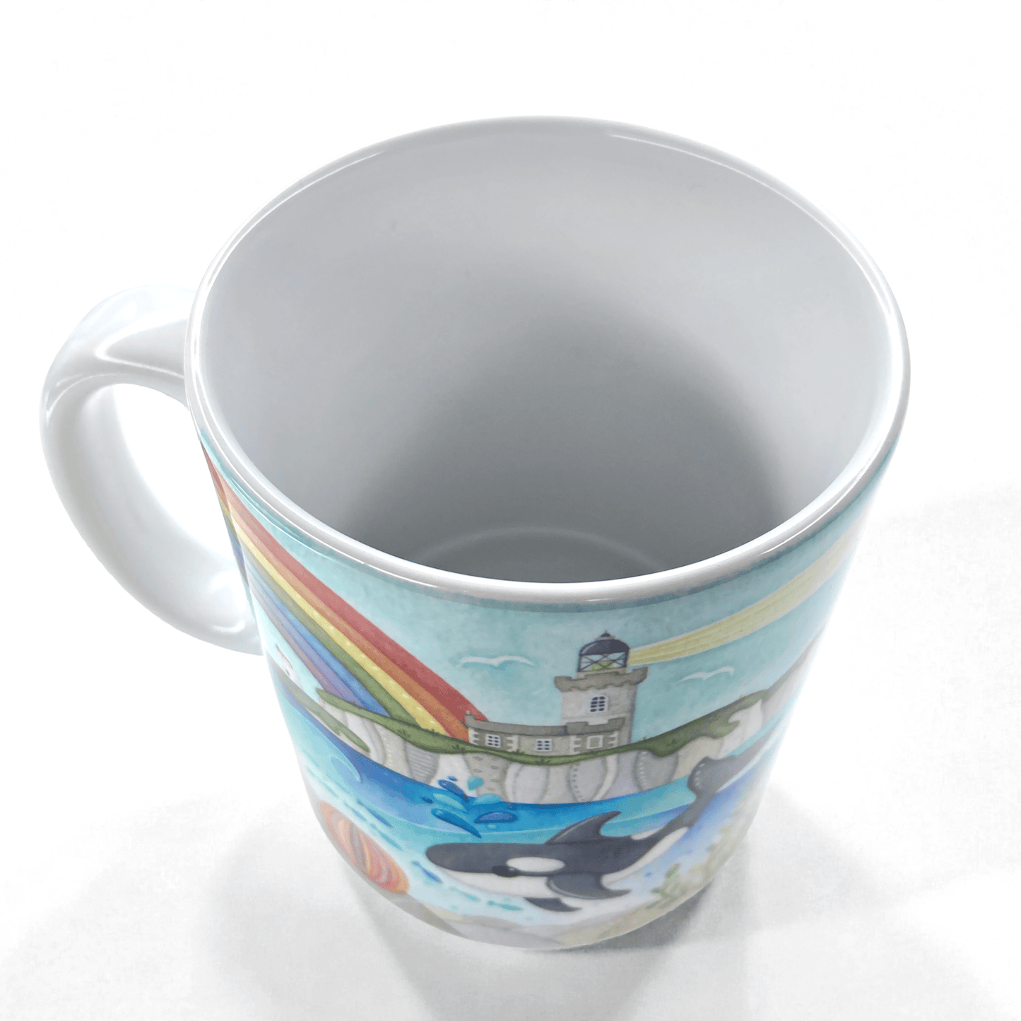 Orca Mug - Killer Whale, Isle of May - Seaside Watercolours - East Neuk Beach Crafts