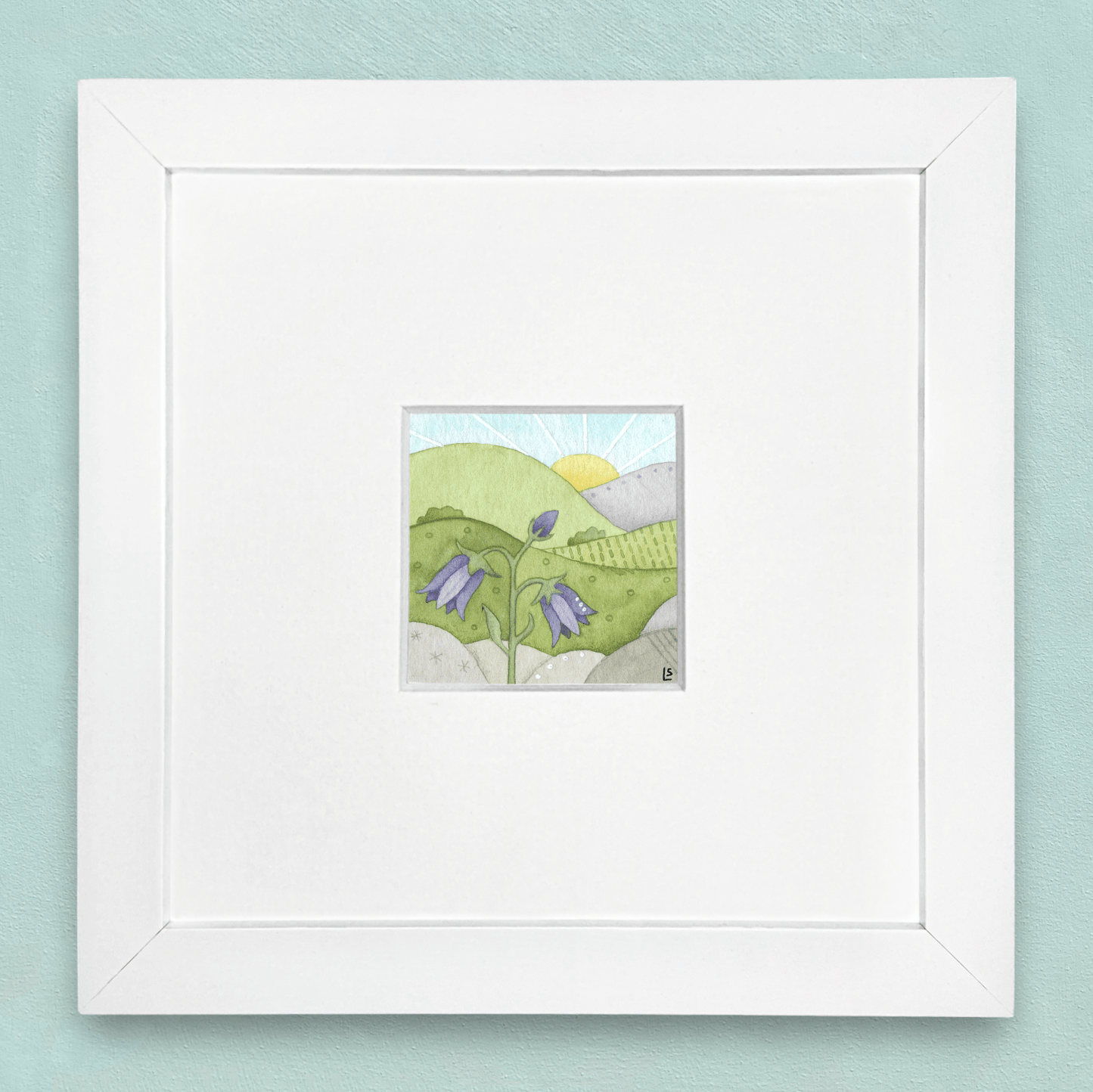 Original Watercolour Painting - Scottish Highlands - Tiny Bluebell