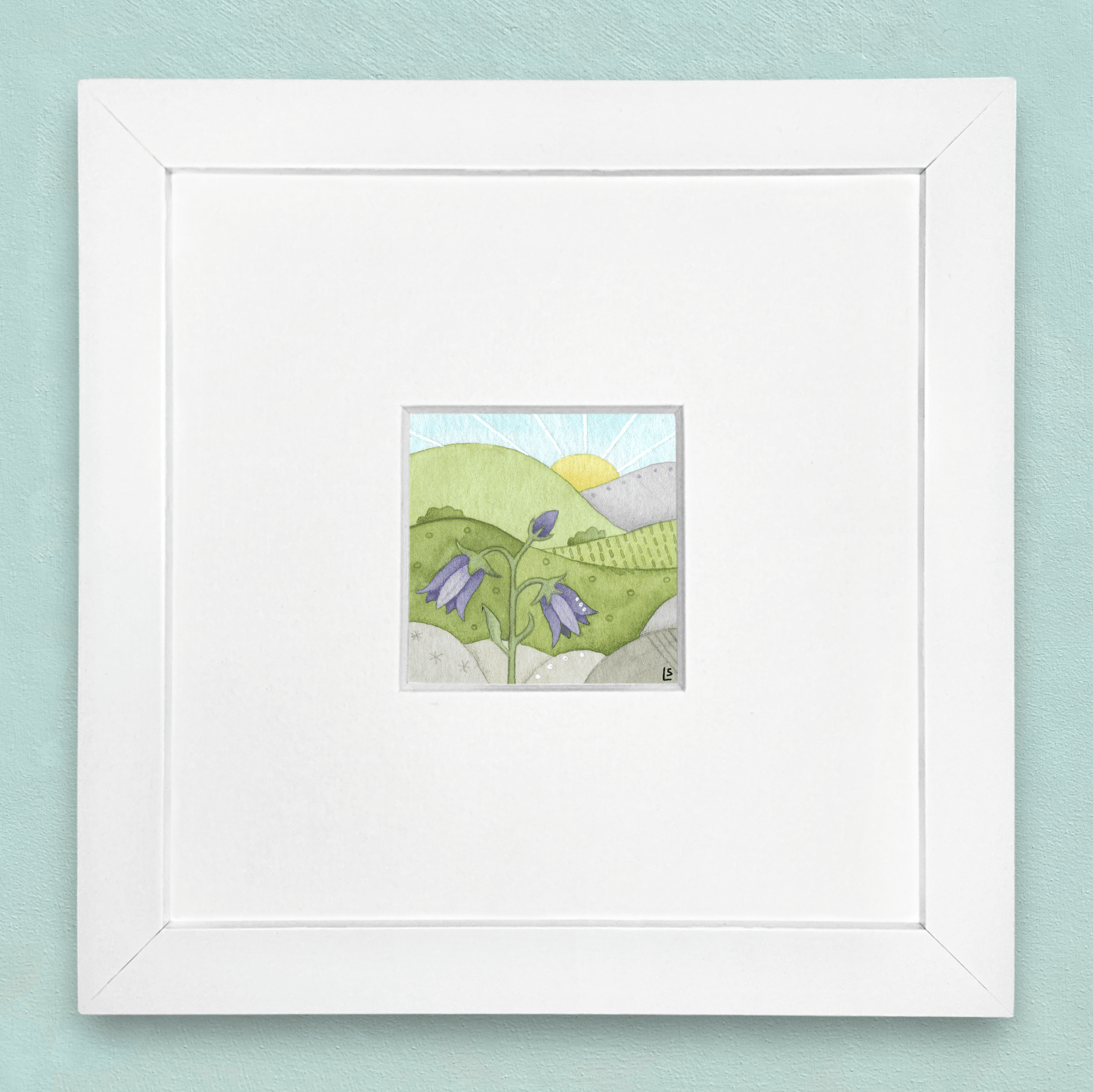 Original Watercolour Painting - Scottish Highlands - Tiny Bluebell