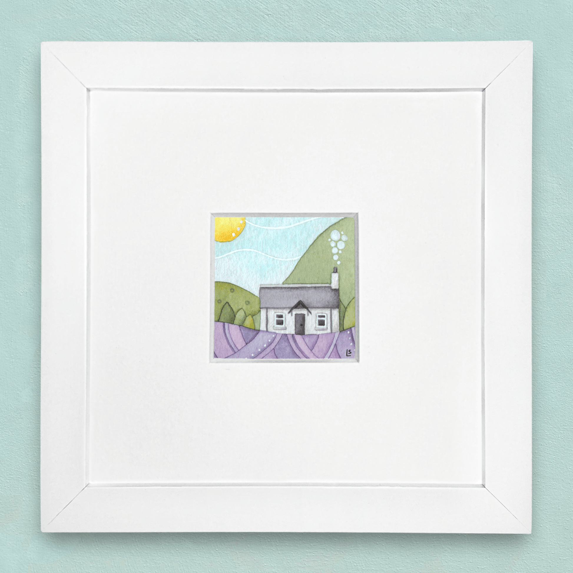 Original Watercolour Painting - Scottish Highlands - Tiny Bothy - East Neuk Beach Crafts