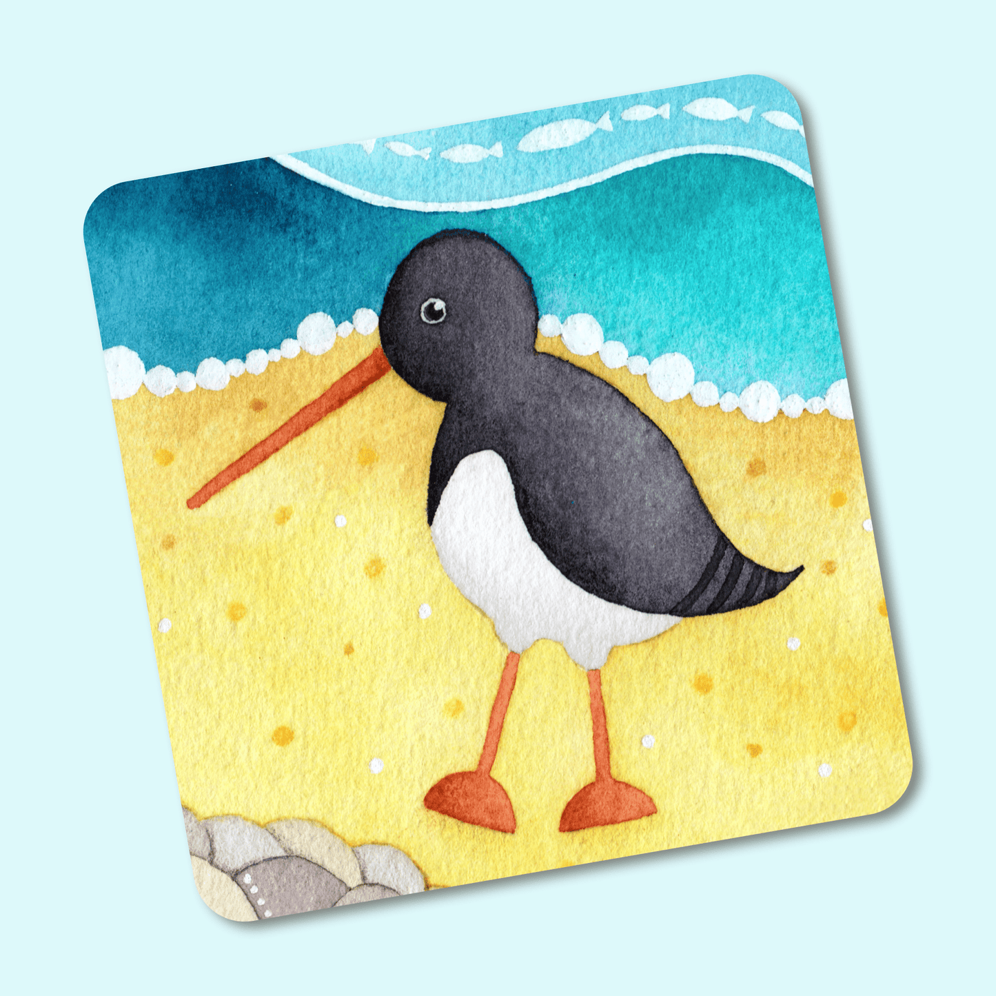Oystercatcher Fridge Magnet - Metal - East Neuk Beach Crafts