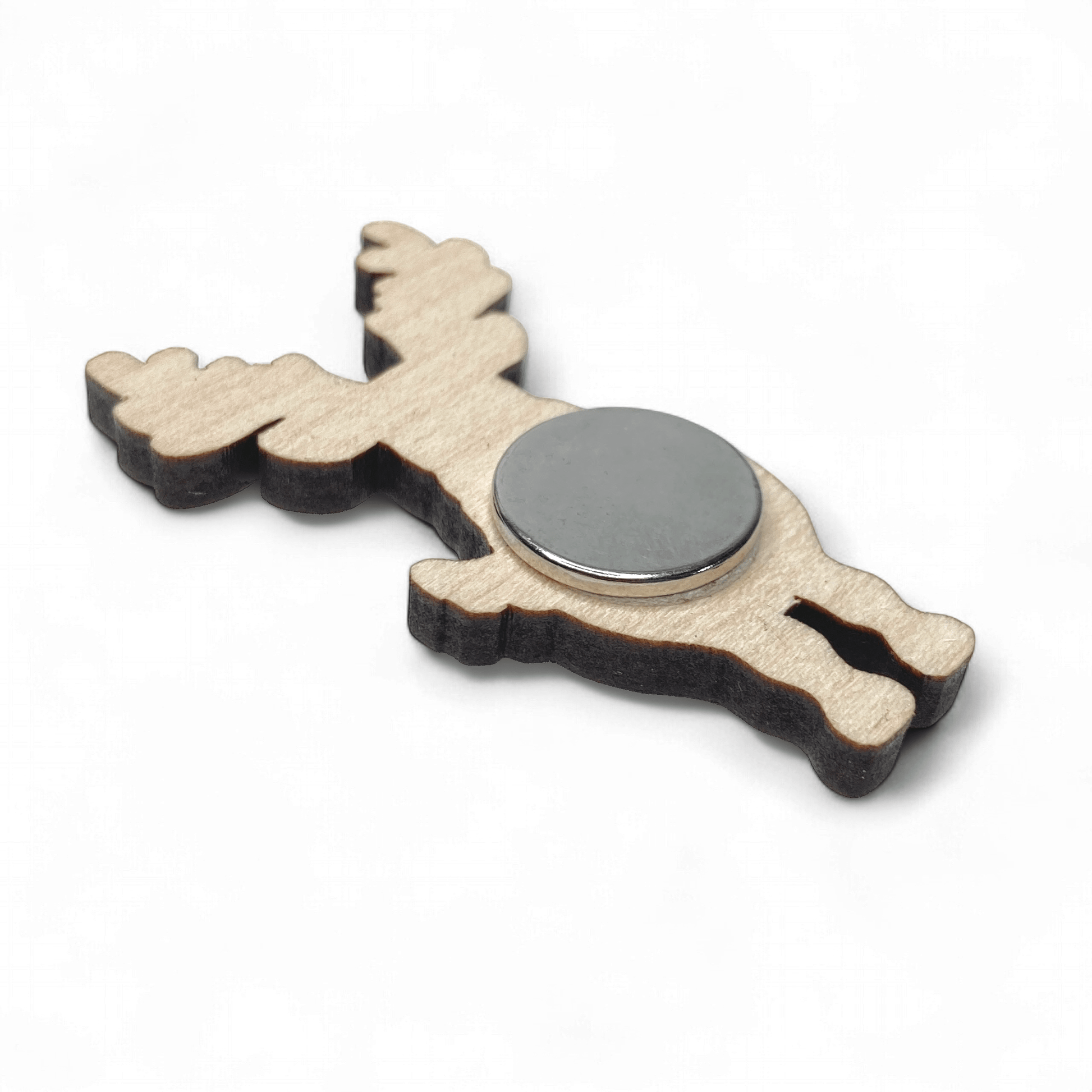 Scottish Stag Fridge Magnet - Wooden Laser Cut - East Neuk Beach Crafts