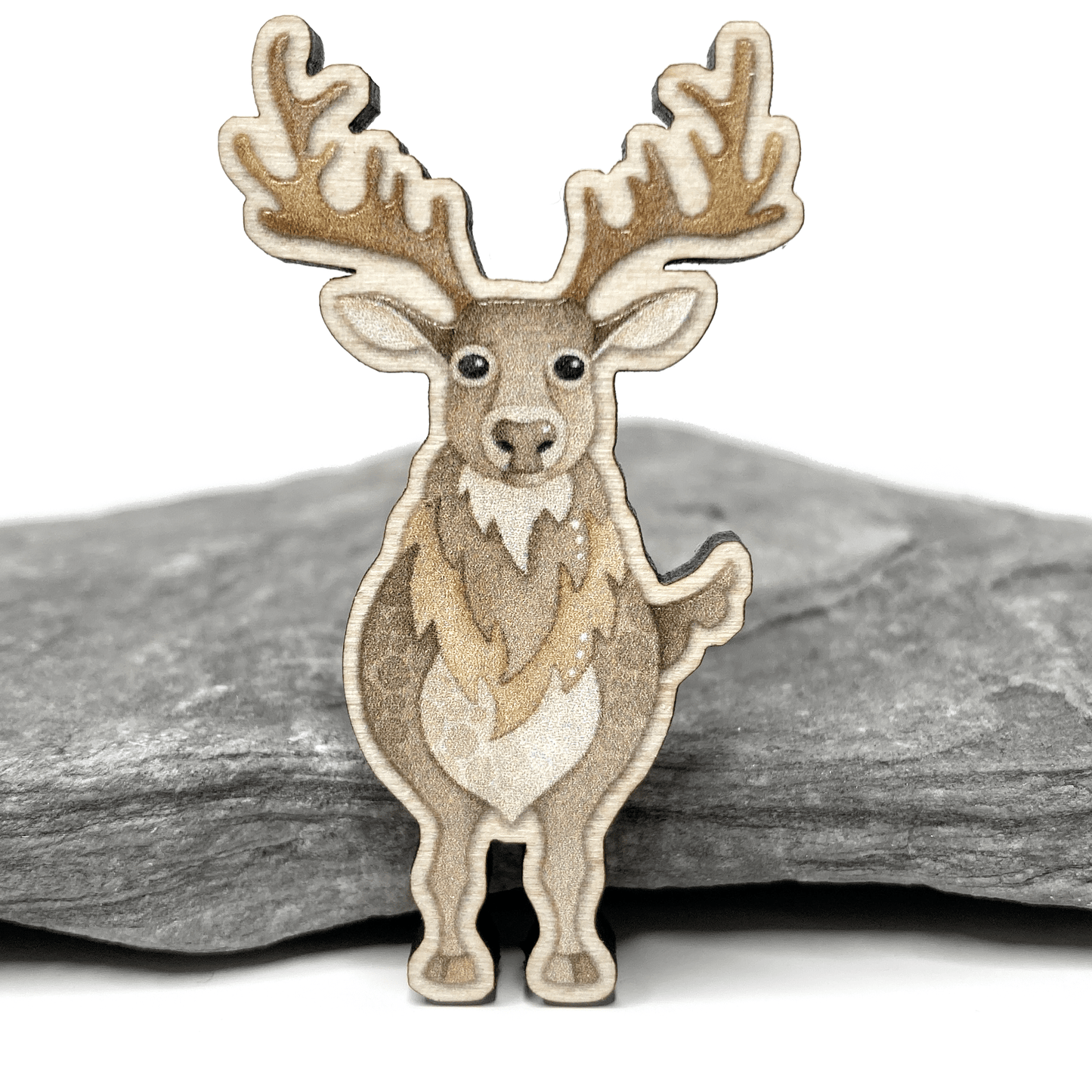 Scottish Stag Fridge Magnet - Wooden Laser Cut - East Neuk Beach Crafts