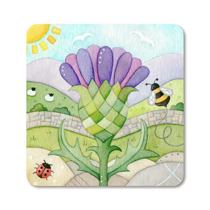 Scottish Thistle Fridge Magnet - Metal - East Neuk Beach Crafts