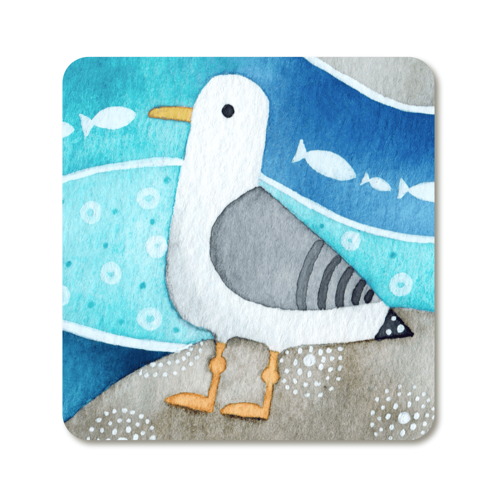 Seagull Fridge Magnet - Metal - Seaside Gifts