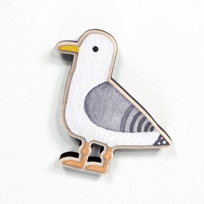 Seagull Fridge Magnet - Wooden Laser Cut - East Neuk Beach Crafts