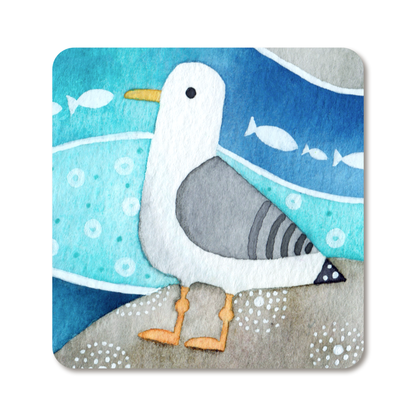 Seagull Fridge Magnet - Metal