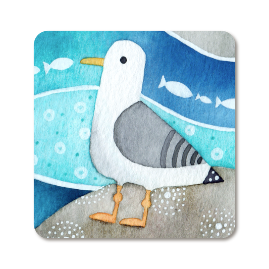Seagull Fridge Magnet - Metal