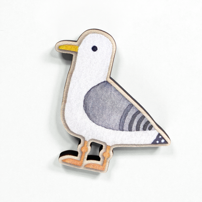 Seagull Fridge Magnet - Wooden Laser Cut