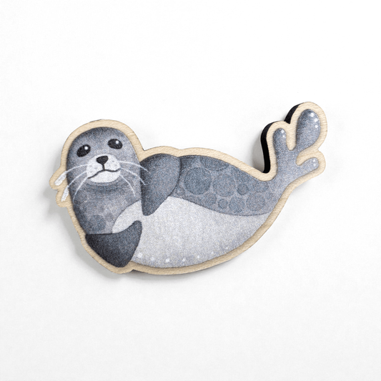 Seal Fridge Magnet - Wooden Laser Cut - East Neuk Beach Crafts