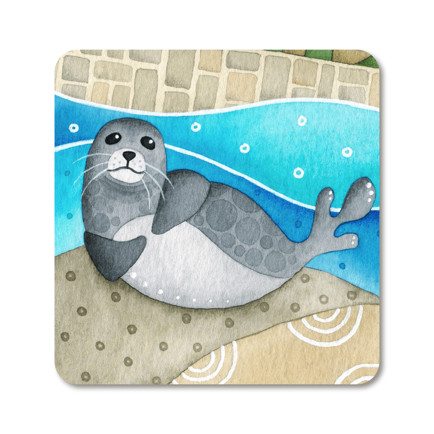 Seal - Metal Fridge Magnet - Seaside Art - East Neuk Beach Crafts
