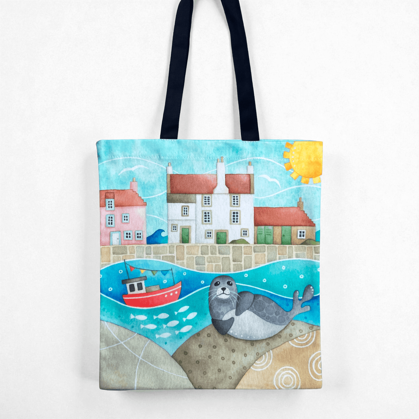 Seal Shopping Bag - Pittenweem - Seaside Tote Bag