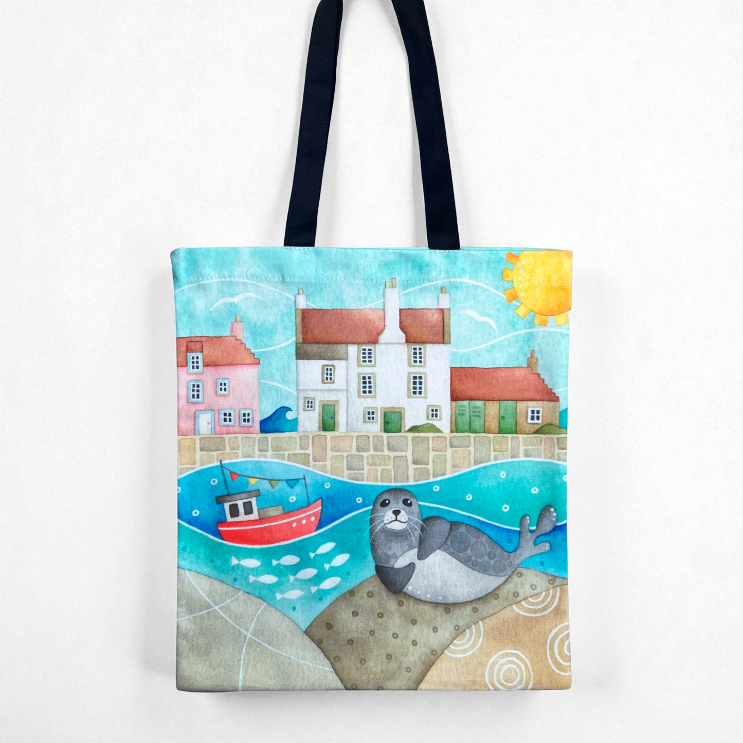 Seal Shopping Bag - Pittenweem - Seaside Tote Bag