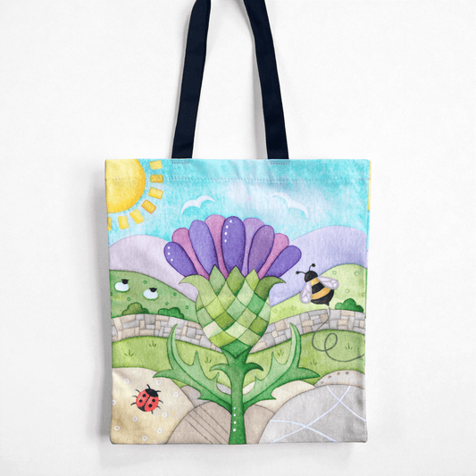 Thistle Shopping Bag - Scottish Tote Bag - East Neuk Beach Crafts