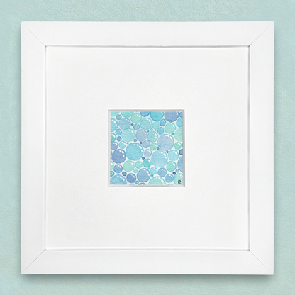 Original Watercolour Painting - Tiny Bubbles - Framed, Mounted and Signed