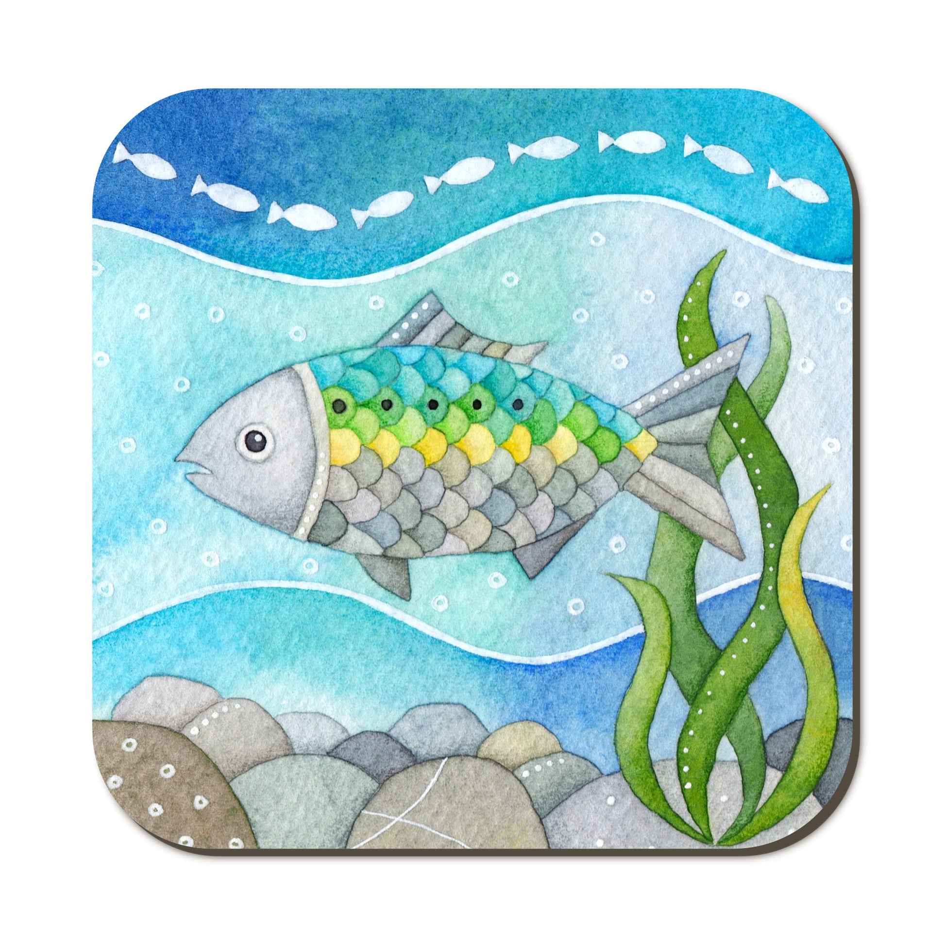 Coaster - Fish - Twait Shad - Cute Seaside Friends - East Neuk Beach Crafts