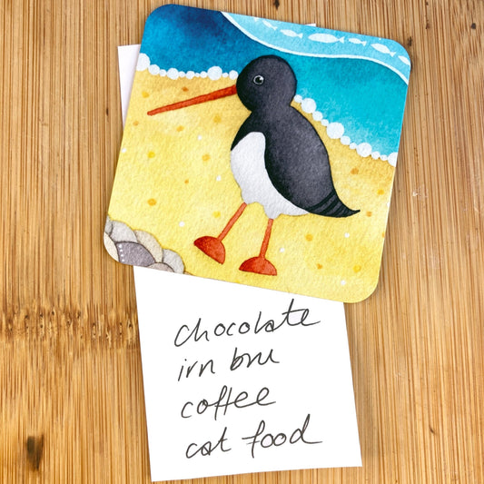 Fridge Magnet - Oystercatcher - Seaside Art - East Neuk Beach Crafts
