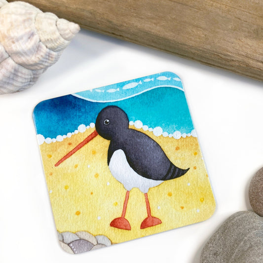 Fridge Magnet - Oystercatcher - Seaside Art - East Neuk Beach Crafts