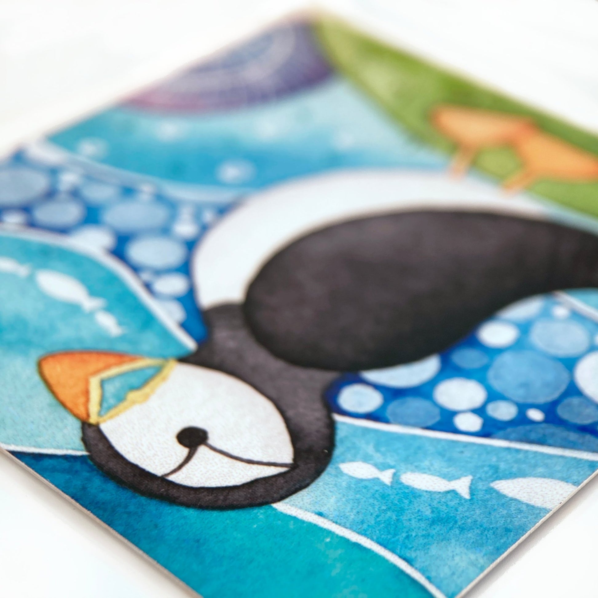 Fridge Magnet - Puffin - Seaside Art - East Neuk Beach Crafts