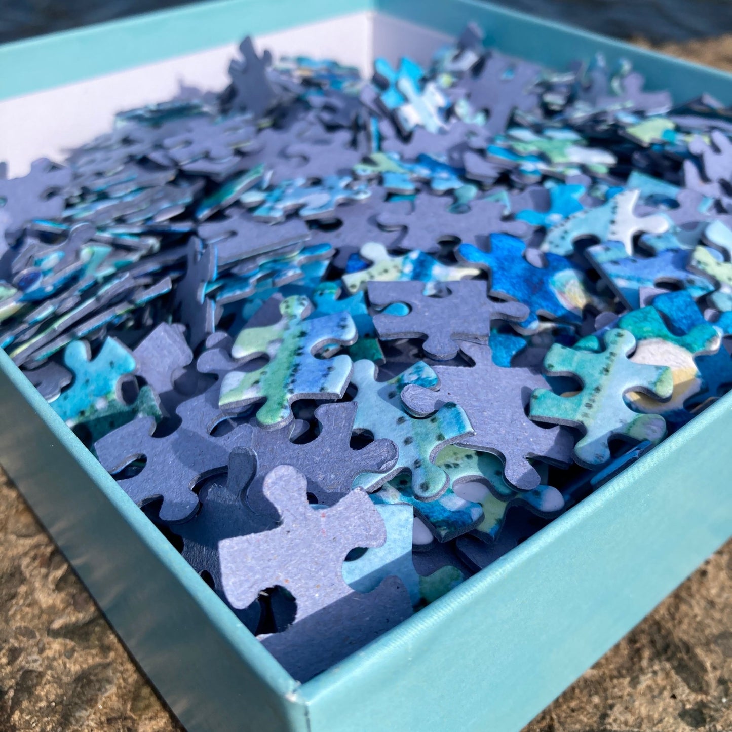 Octopus - Seaside Jigsaw Puzzle 1000 pieces - Silvery Seas - Coastal Art by Elizabeth Stocker - East Neuk Beach Crafts