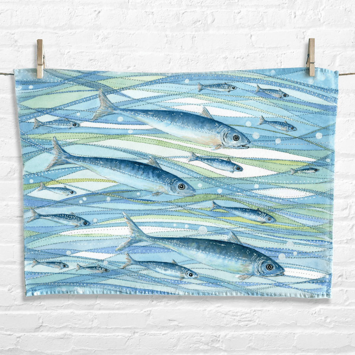 Tea Towel Set x 2 - Fish & Octopus - Save £3 – East Neuk Beach Crafts